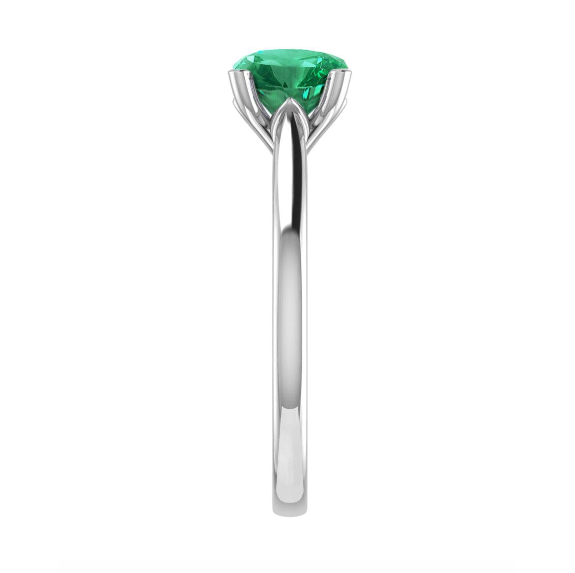 Solitaire Engagement Ring 18k Gold - XMERALDA
