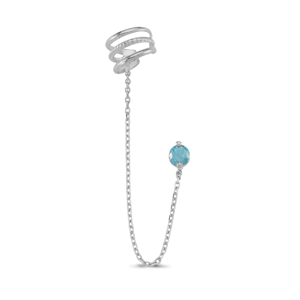 Turquoise Chain Earring - XMERALDA 