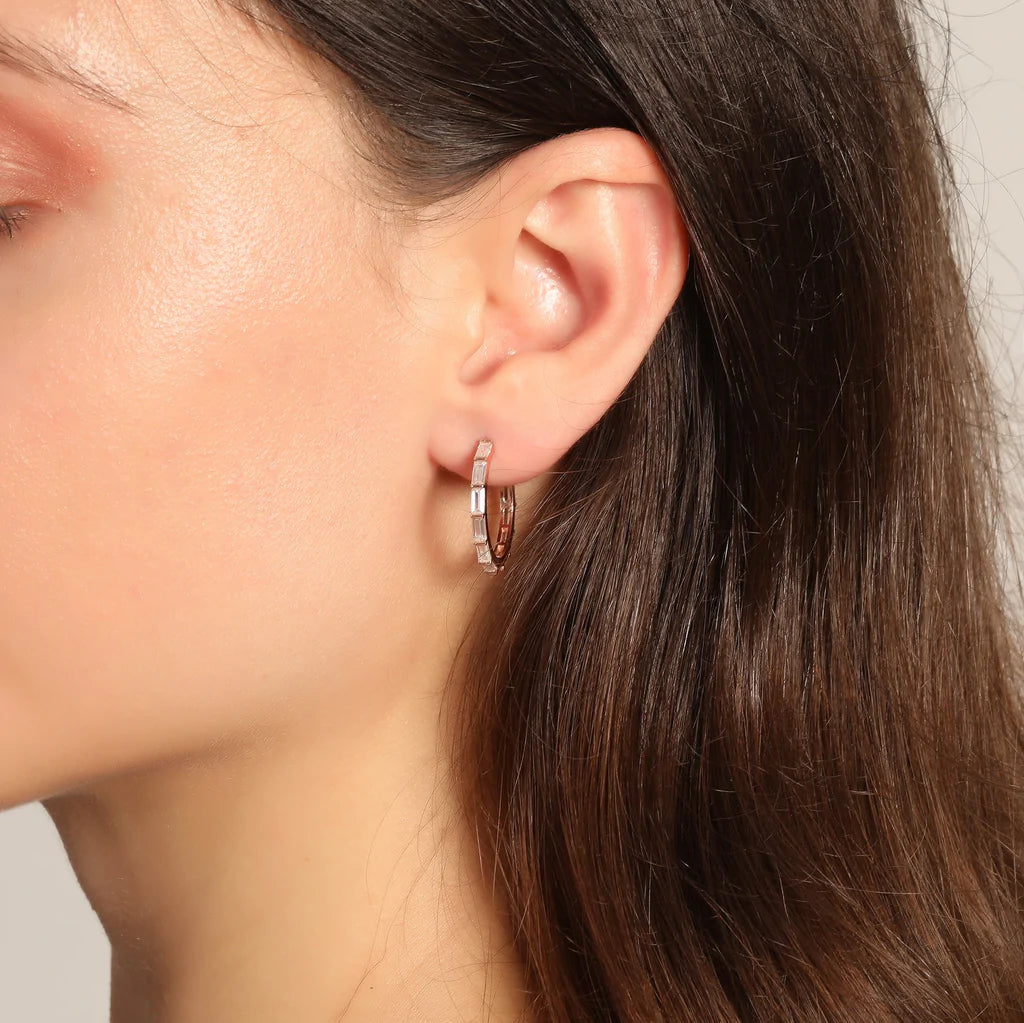 Baguette Zirconia Trendy Earrings - XMERALDA 
