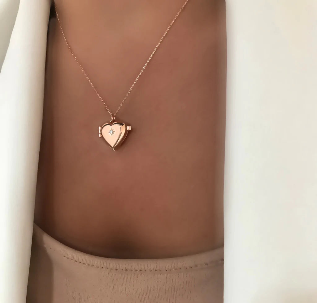 Heart Locket Necklace - XMERALDA 